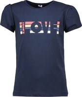 B.Nosy meisjes t-shirt Love strepenblok Navy - Maat 110