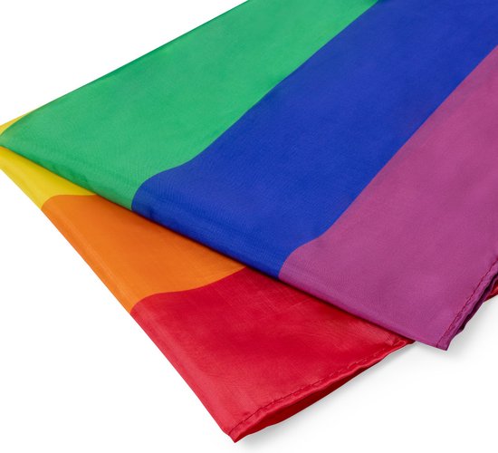 Pride Regenbogen Armband - Elastisch Mit Lederaufnäher LGBTQ