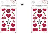60x Tattoos Marokko - nep tatoo - Festival landen Spaans thema feest fun plakplaatjes Spain Sport