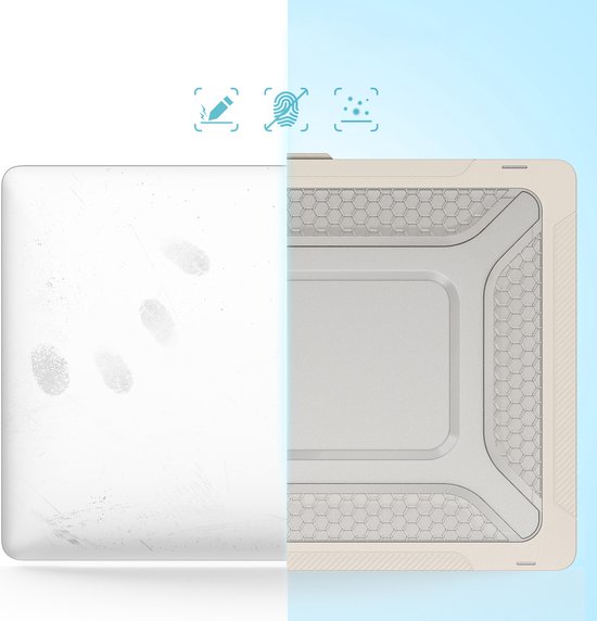 Coque MacBook Pro 16 pouces (2019 à 2023) - Support intégré + Protection Extreme - Convient pour MacBook Pro 16 pouces (A2141 / A2141 / A2485 M1 Pro / M1 Max / A2780)