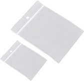 200x Gripzakjes/verpakkingszakjes - 55 x 65 mm en 100 x 150 mm - 5 x 6 cm en 10 x 15 cm - Luchtdichte zakjes - met gripsluiting/druksluiting