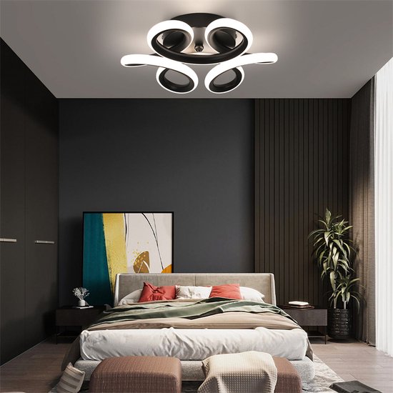Gangpad Lamp Zwart - Plafondlamp- Moderne Lamp - Plafondverlichting  Slaapkamer -... | bol