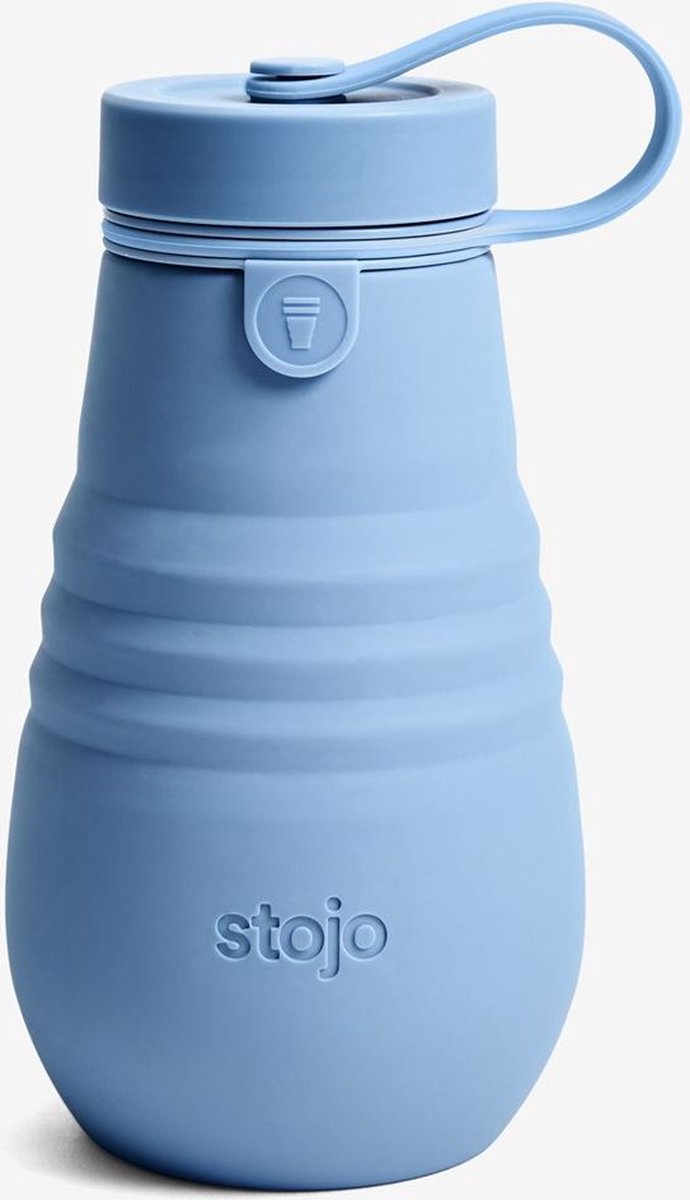 Stojo - Junior Drinkfles - 400 ml - Herbruikbaar - Opvouwbaar - Steel