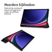 Housse pour Tablette Samsung Galaxy Tab S9 Plus - Bookcase à Trois Volets iMoshion - Bleu Foncé