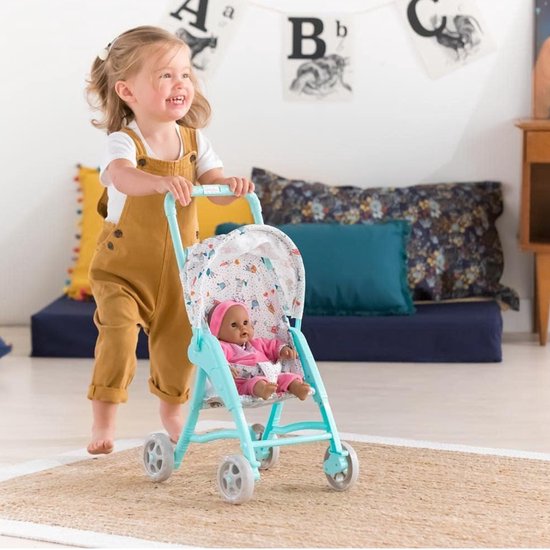 Skrallan poppenbuggy met luchtballonnen buggy pop poppenwagen babypop Skrallan poppenbuggy met luchtballonnen buggy pop poppenwagen babypop