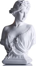 Statue grecque Artemis , tête de buste de déesse grecque Aphrodite Statue antique, statue de déesse grecque, grand buste romain classique mythologie grecque cadeau décoratif
