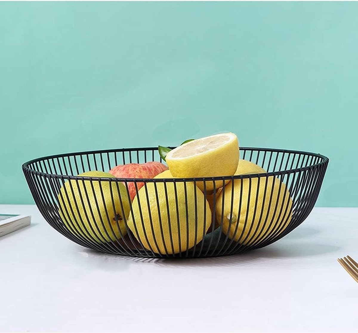Panier à Œufs Pour Plan De Travail - Corbeille Métallique Rangement Fruits Et Œufs Cuisine