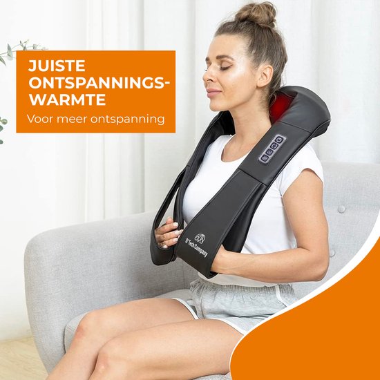 D'Tech Company Nekmassage Apparaat - Shiatsu Massagekussen met Warmte ...
