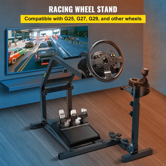 VEVOR Racing Simulator Sim Race Auto Stuur Stuurstandaard voor Logitech G29 G27 En G25 van Merkloos — afbeelding 5