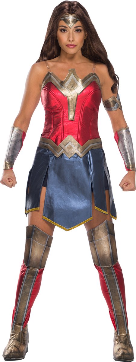 Rubie's Verkleedpak Wonder Woman Dames Rood 5-delig Mt L