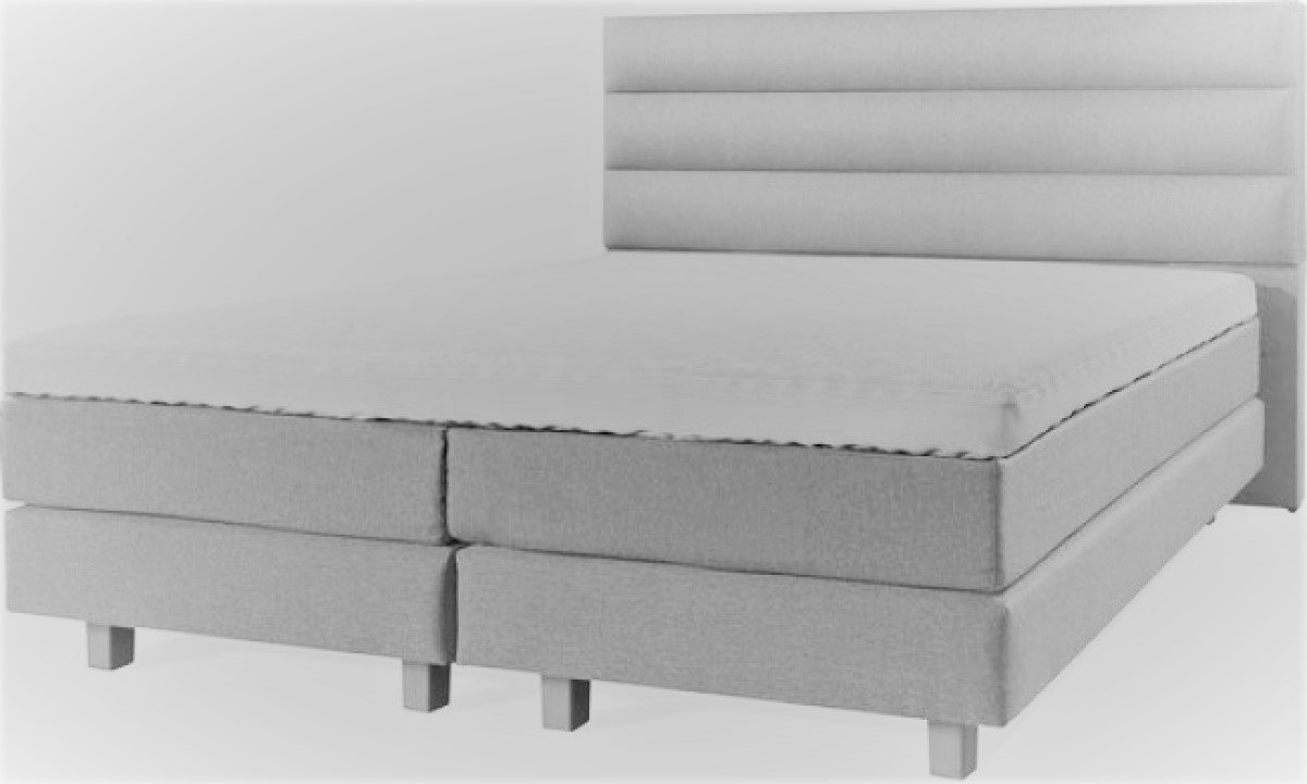 Boxspring Luxe 200x220 Horizon Wit Lederlook