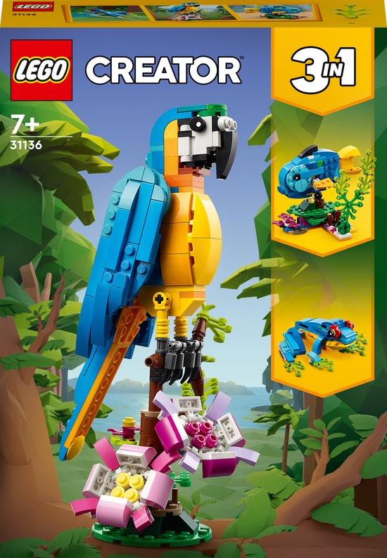 LEGO Exotische Papegaai - Set 31136