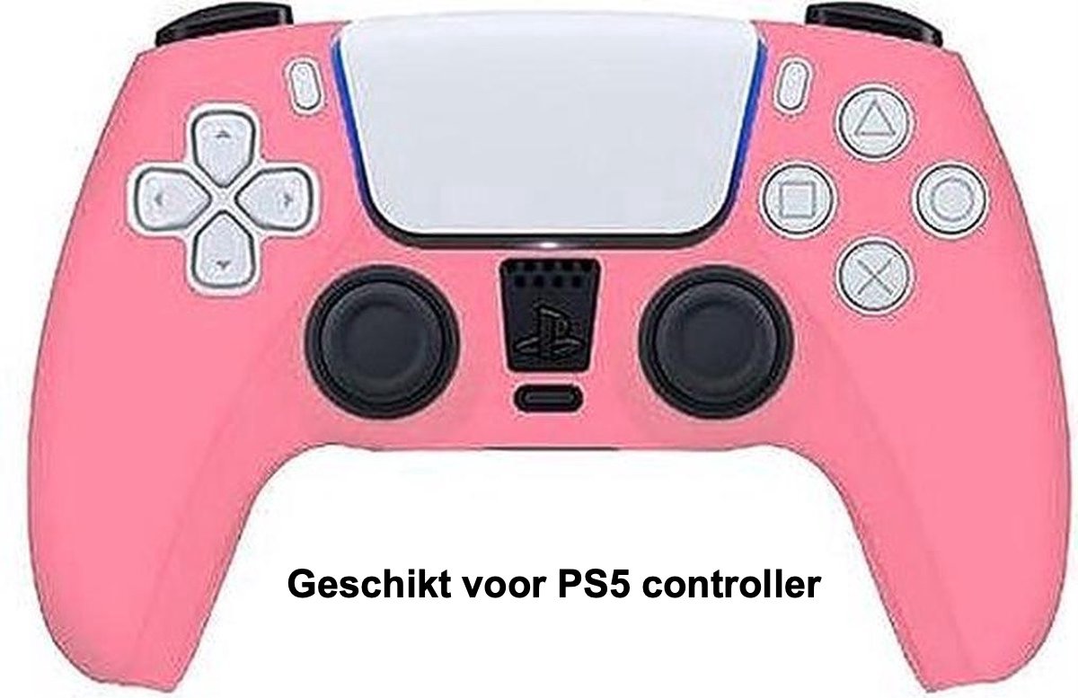 CHPN - Boîtier manette - Convient pour PS5 - Rose - Glow-in-the-Dark - Skin  pour