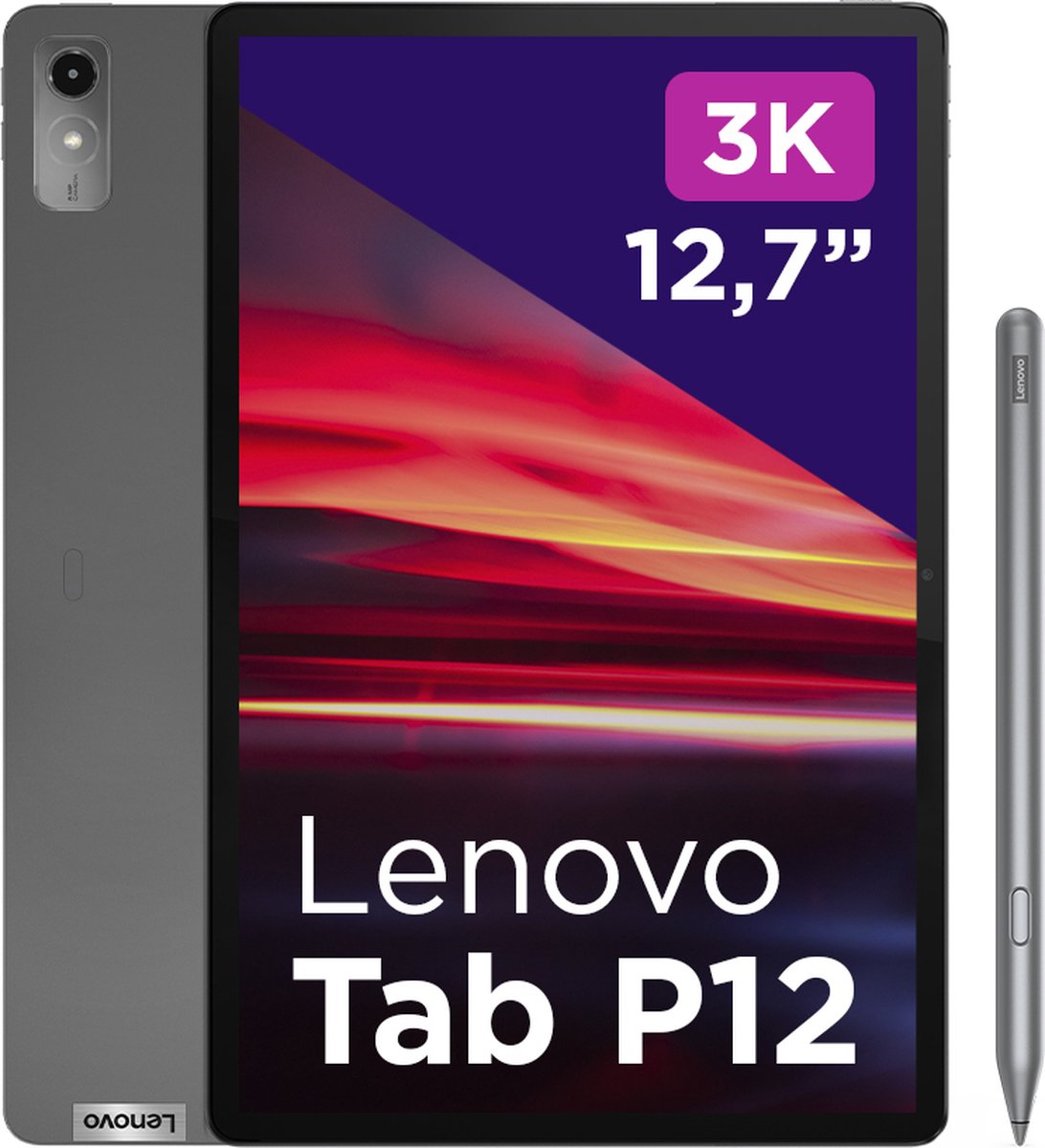 Lenovo Tab P12, 32,3 cm (12.7), 2944 x 1840 pixels, 128 Go, 8 Go, Android  13, Gris