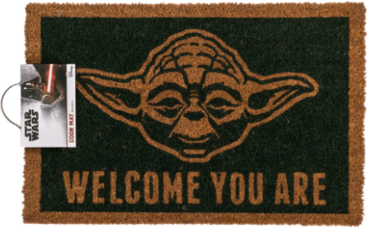 Zerbino Star Wars Yoda - Welcome You Are - In PVC Multicolore - Per Appassionati Di Guerre Stellari