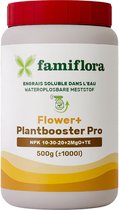 Famiflora Flower+ Plant Booster Pro NPK 10-30-20+2MgO+TE - Engrais soluble dans l'eau - 500gr