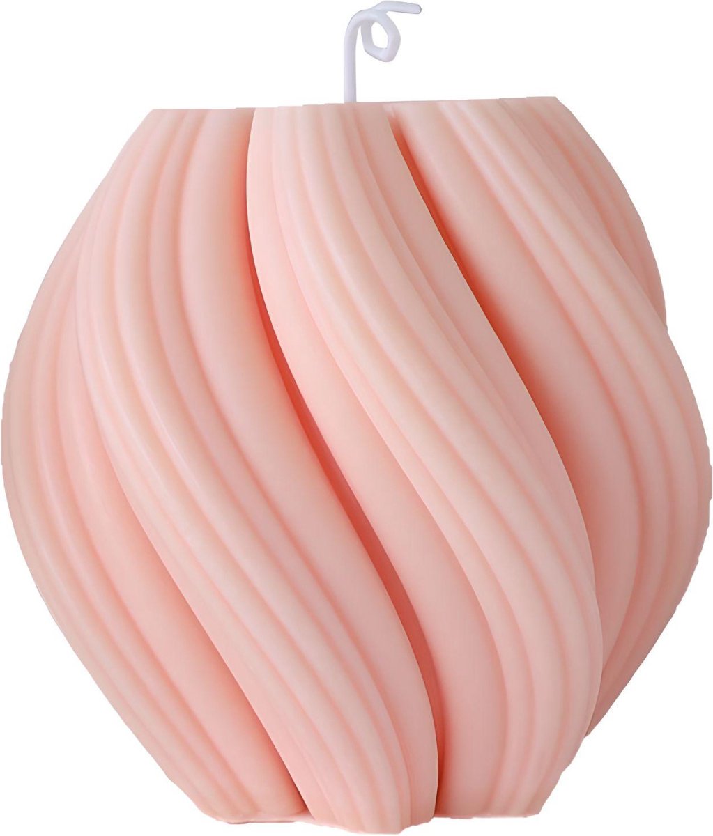 Kaars - Twirl Kaars - Roze - Aromatherapie Kaars - Figuurkaars - Decoratie