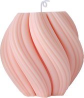 Kaars - Twirl Kaars - Roze - Aromatherapie Kaars - Figuurkaars - Decoratie - Sham's Art