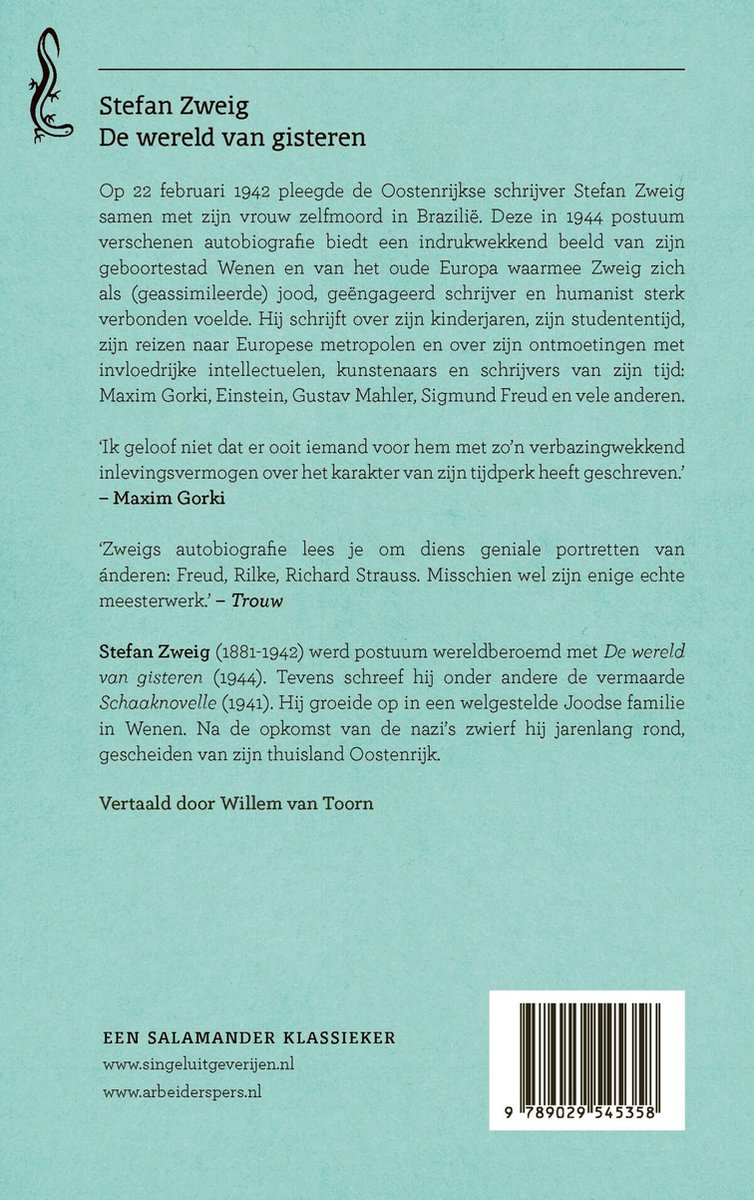 Salamander 29 - De wereld van gisteren - back cover