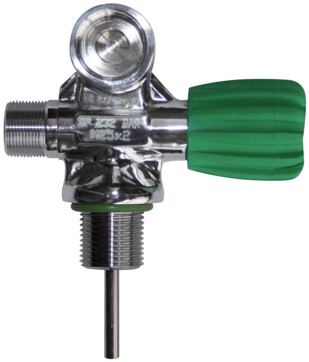 Oms Din Right Expandable Eu Nitrox M26/2 230 Bar Klep Zilver