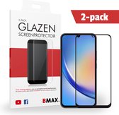 2-pack BMAX geschikt voor de Samsung A34 - Full Cover - Gehard glas - Google screenprotectors - Telefoonaccessoires - Telefonie & Accessoires - Beschermglas - Glas screenprotectors - Zwart