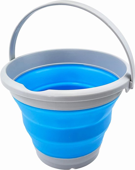 10L Opvouwbare Emmer, Opvouwbare Plastic Emmer, Opvouwbare Ronde Kuip Inklapbare Ronde Emmer Draagbare Viswateremmer Voor Reizen Autos C