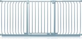 Assortiment de barrières de sécurité Safetots Elite , 197 cm - 206 cm (23 options disponibles), Grijs mat, barrière d'escalier sans Embouts , barrière bébé pour Portes, couloirs et pièces, barrière de sécurité, installation facile