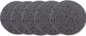 Reinigingssponsjes voor gezicht - Zwart 5 STUKS - 9 cm extra groot! - New 2023 variant - Must-have - Herbruikbaar - Wasmachinebestendig - Exfoliant - Salons - Klinieken - Schoonheidsspecialisten - Huidtherapeuten