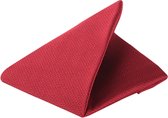 Pochet Bordeaux - Suitable - Pochette – Heren - Unisex - 25x25 cm - Zijde | Geschenkverpakking