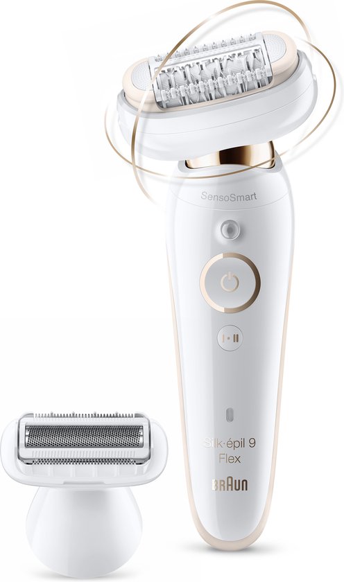 Braun Silk-épil 9 Flex, Epilator Voor Makkelijker Ontharen, 4 extra’s, etui, 9-006 Flex