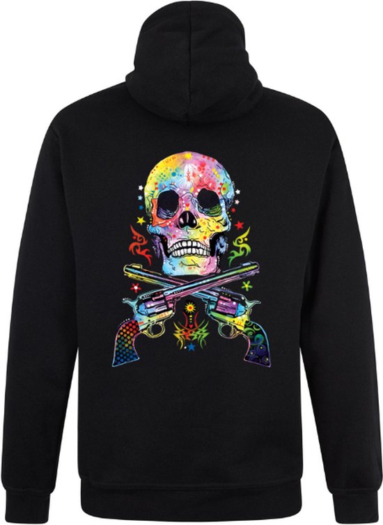 Zwarte Neon Sweater Trui Skull Guns XL bol
