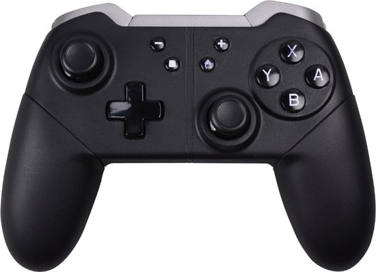 Foto: Qware gaming controller bluetooth game controller v2 geschikt voor nintendo switch oled extra grip oplaadbaar draadloos zwart