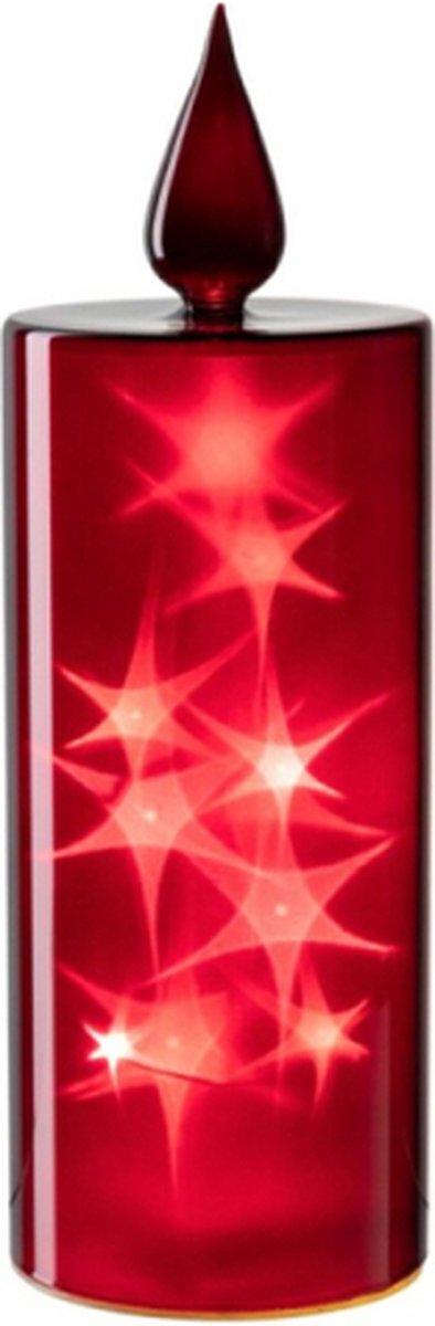 BOUGIE LED STELLA ROUGE H. 27 cm LEONARDO - Ambiance & Styles