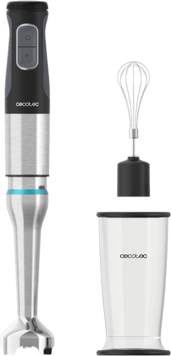 Cecotec 03972 blender Staafmixer 1500 W Zwart, Roestvrijstaal