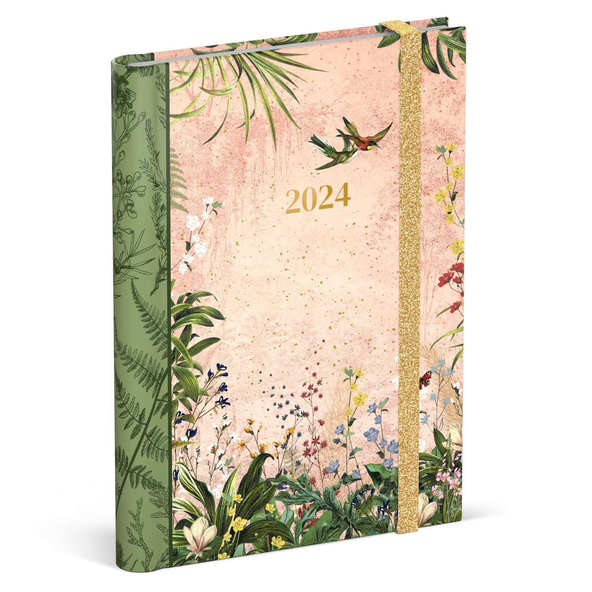 Agenda 2024 Lannoo Fragile 7 jours/2 pages 120x160mm Wire-o lilas