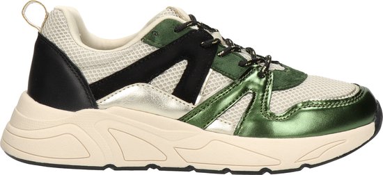 Nelson dames sneaker - Groen multi - Maat 38