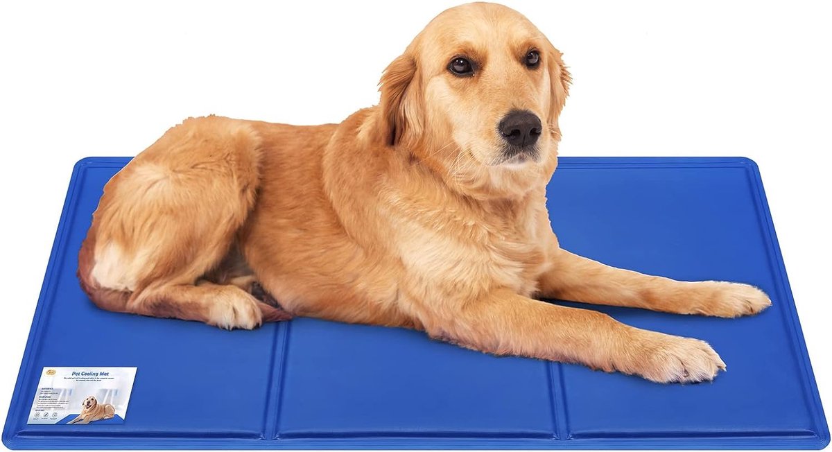 YXHZVON Koelmat Voor Honden En Katten – 60x52 Cm – Zelfkoelende Ijszijde Mat – Dubbelzijdig, Wasbaar – Beschermt Tegen Oververhitting In De Zomer – Bruin
