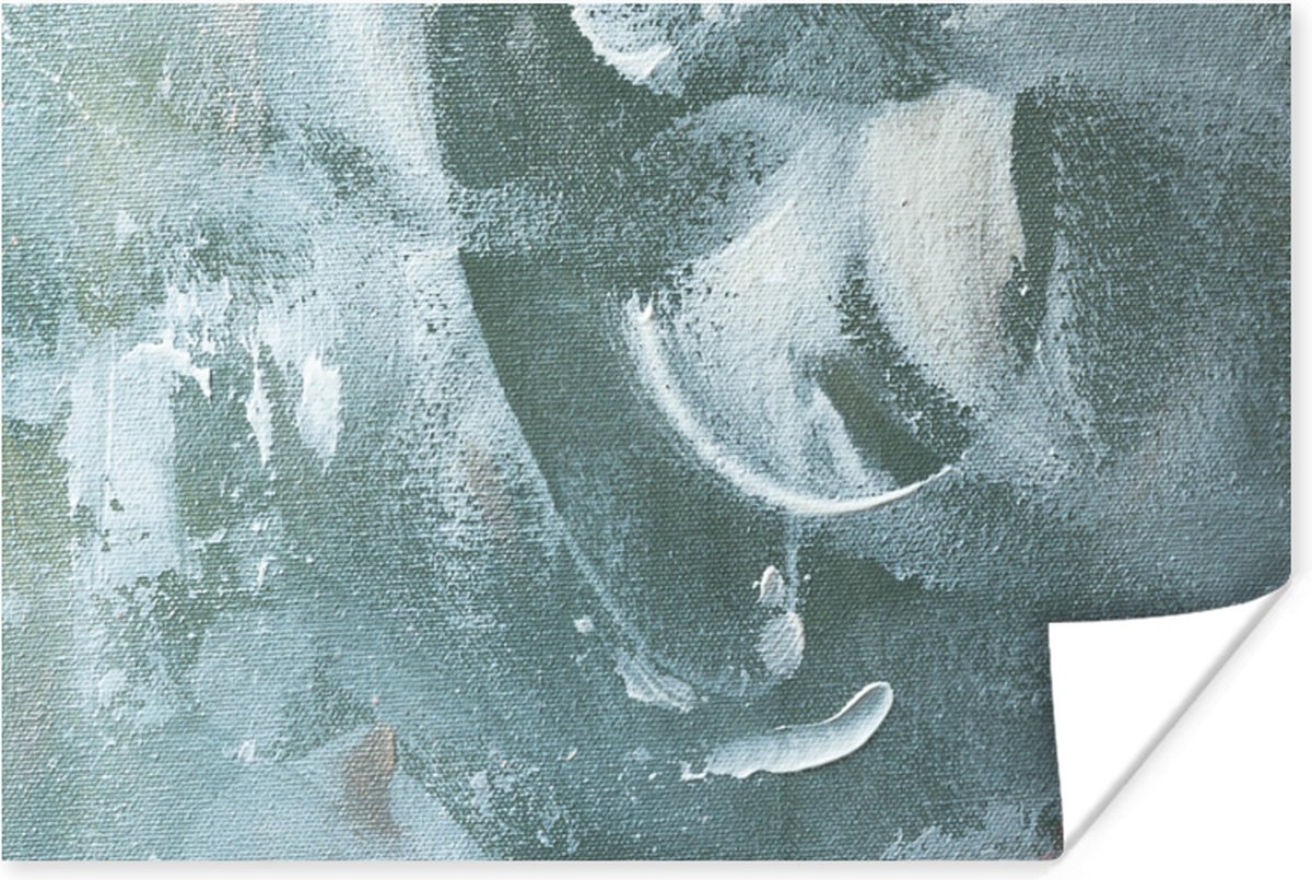Poster Acrylverf - Structuren - Abstract - 120x80 cm