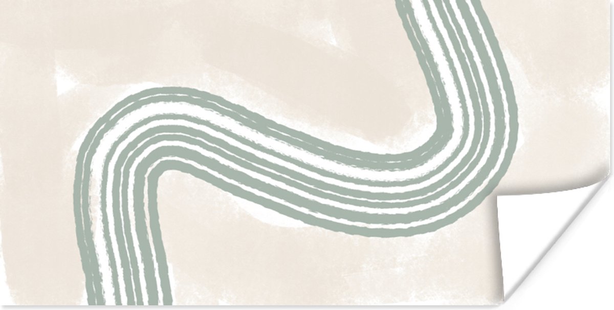 Poster Lijn - Abstract - Design - 40x20 cm