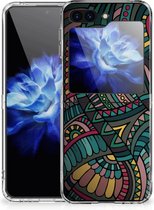 Telefoon Hoesje Geschikt voor Samsung Galaxy Z Flip 5 Hoesje Bumper Aztec