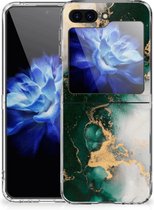 Coque en Siliconen TPU pour Samsung Galaxy Z Flip 5 Marble Green