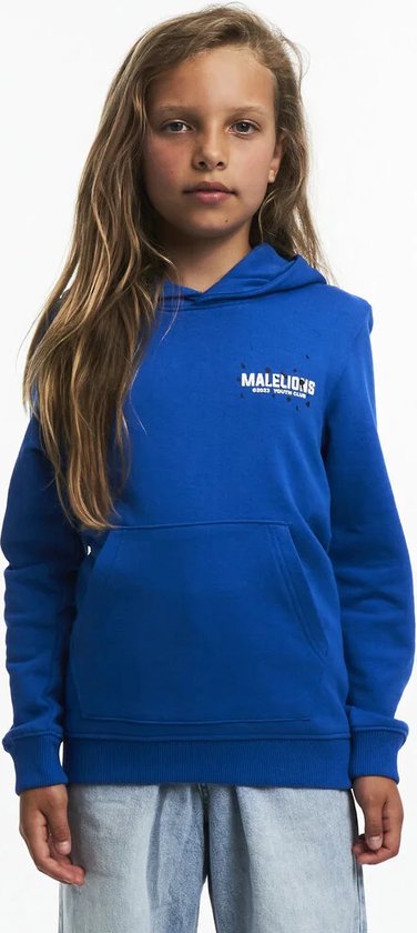 Malelions Youth Club Hoodie Kids Blauw - Maat: