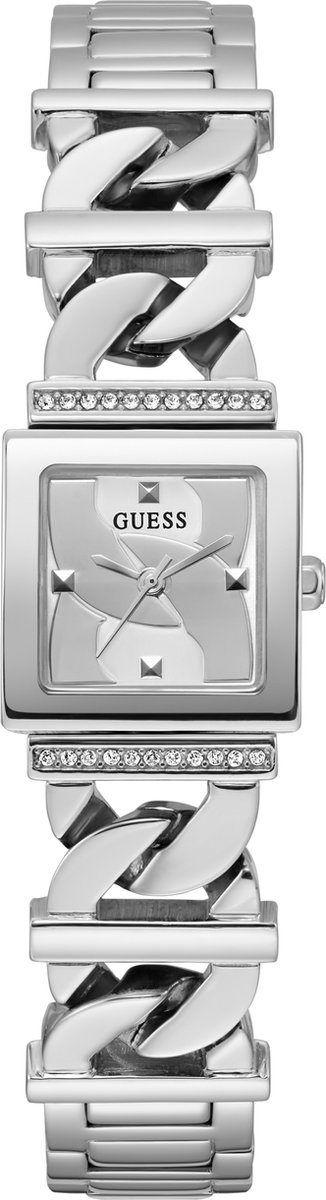 Guess Dames Horloge GW0603L1 Staal Quartz Vierkant met Schakelband