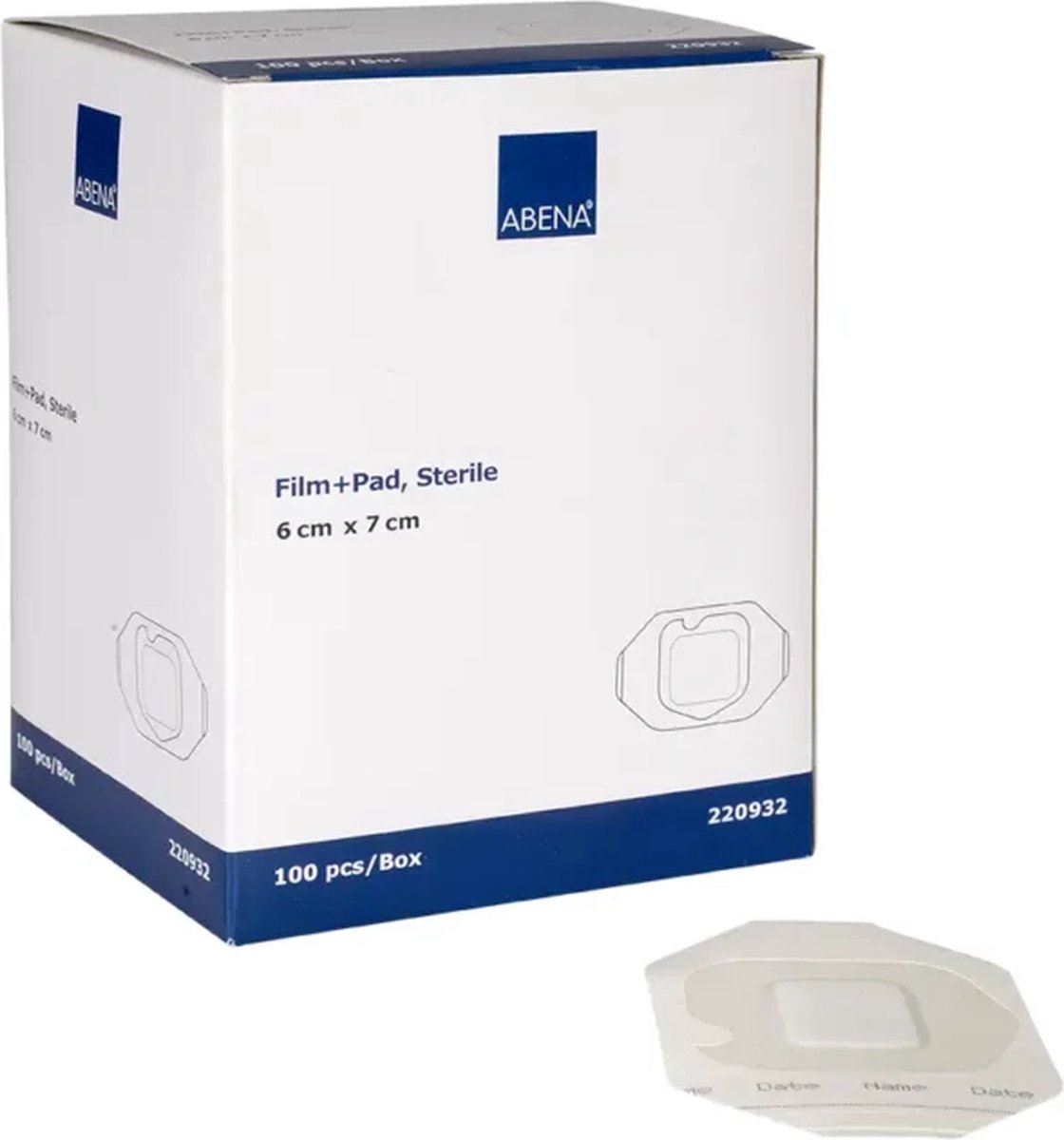 Goedkoopste Abena Eilandpleisters - 100 Stuks - Steriel Absorberend Wondverband - Film Pad - Ademend, Latex vrij en Huidvriendelijke Wondverzorging - 6 cm x 7 cm