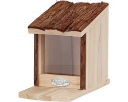 Esschert Design Eekhoorn - Voederhuis Boomschors Dak