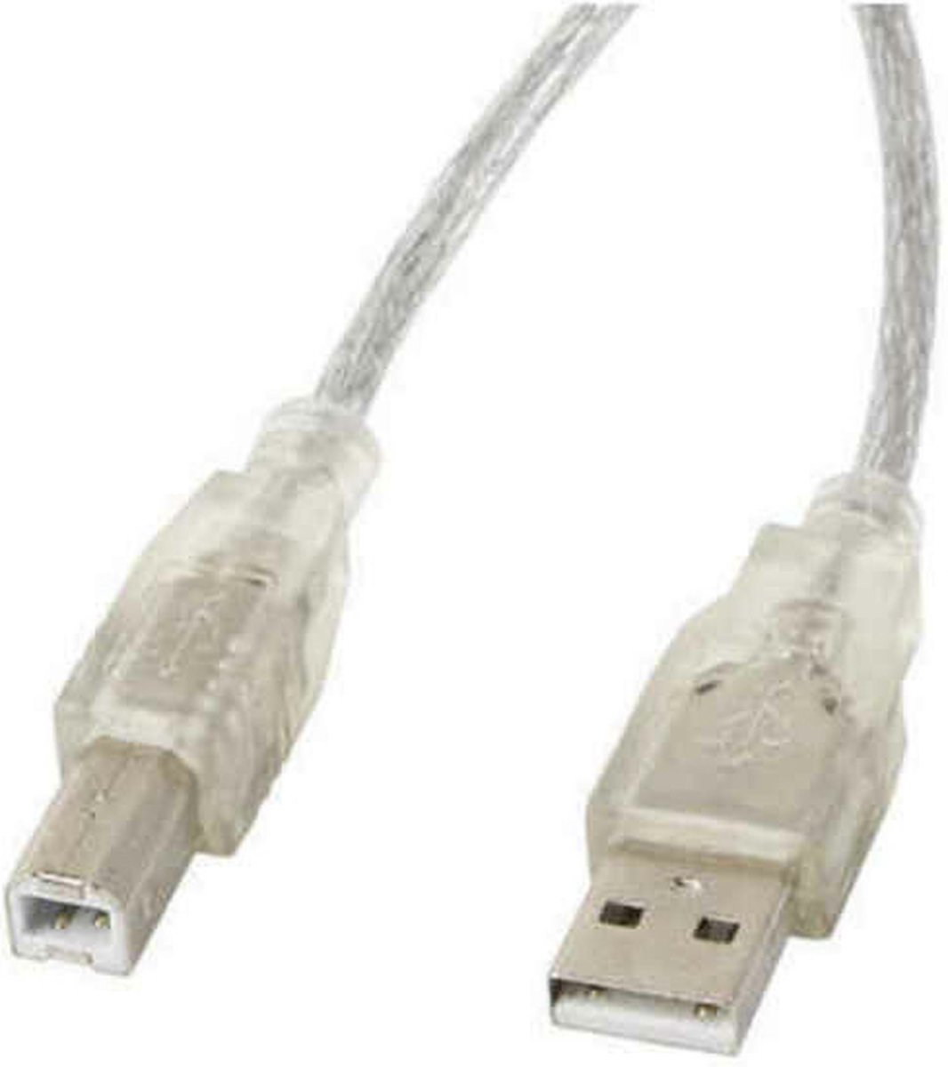 Lanberg - USB 2.0 Kabel - 5m - Ferriet Kern - Transparant