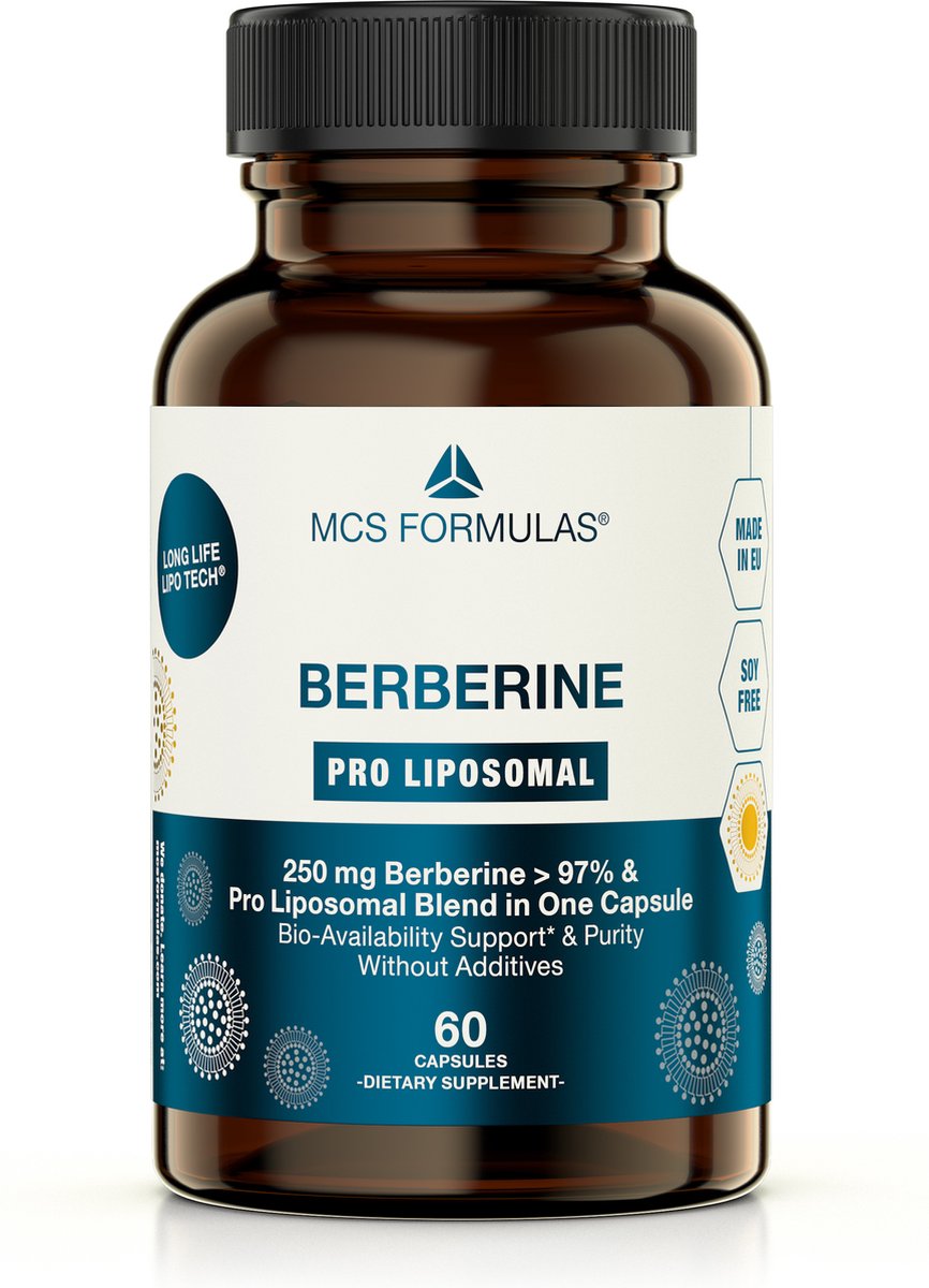 Goedkoopste Berberine - LIPOSOMAL - NO ADDITIVES - 60 capsules