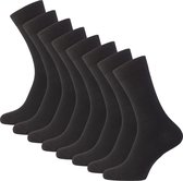 Sokjes.nl® Hoge sokken - 8 Paar - Zwart - 43-46 - Naadloos - Comfort