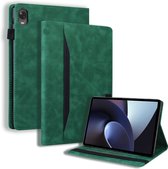 Case2go - Tablet hoes geschikt voor Oppo Pad 11 (2022) - Business Wallet Book Case - Met pasjeshouder - Groen