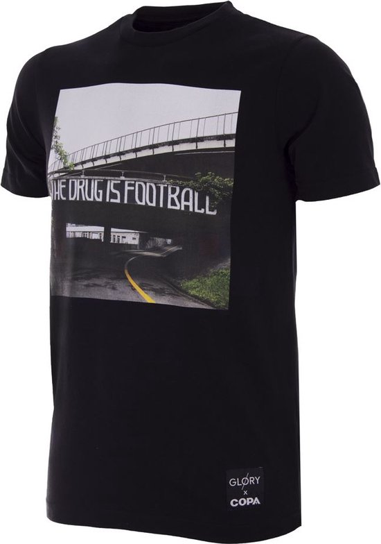 COPA - Glory x COPA The Drug is Football T-Shirt - XS - Zwart